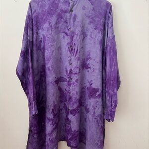 Eskandar Lavender Button-Up Shirt